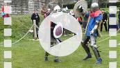FZ012905 Knights fighting at Glastonbury Abbey.mp4